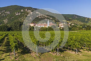 Durnstein with castle ruins in Wachau region, Lower Austria, Austria