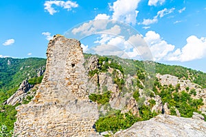 Durnstein Castle ruins in Wachau Valley, Austria