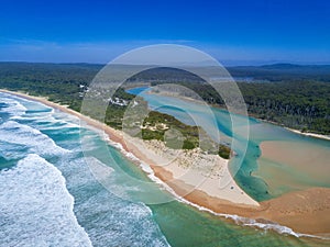 Durras Lake Inlet and Durras Beach