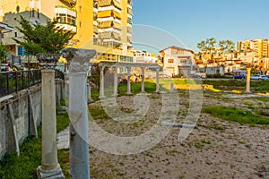 DURRES, ALBANIA: Rotunda and Byzantine Forum V-VII centuries.