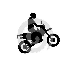 Durt bike silhouette vector illustrration