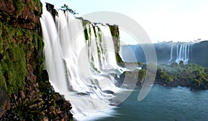 Dusk at Iguazu Falls photo