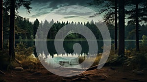 Dusk Lake: Dark And Moody Landscapes In A Forest Hinterland