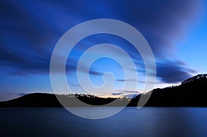 Dusk at Lake Tikitapu