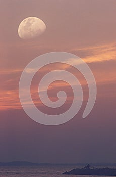 Dusk and Moon