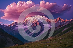 Dusk at Nanga Parbat with Dramatic Rupal Face