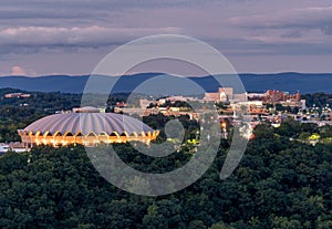 Dusk over Evansdale in Morgantown West Virginia