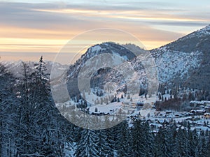 Dusk over Hirschberg and Oberjoch