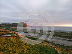 Dusk beside the seaside