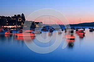 Dusk on Sydney Harbour