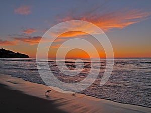 Dusk at Torrance Beach in Southern California