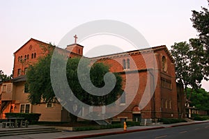 Dusk view of the University of Southern California