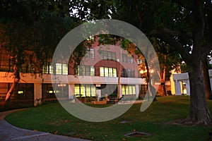 Dusk view of the University of Southern California