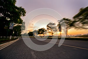 Car speed, Scenery along the road
