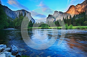 Dusk at Yosemite photo