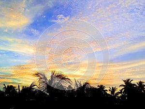 Dusktime Sky Sun disappeared