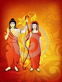 Dussehra festival background.