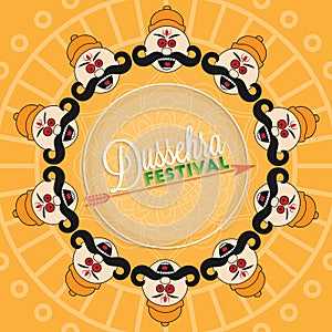 Dussehra festival lettering photo