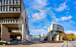 Dusseldorf, Germany, 31.102023: Landtag building in the down town of Duesseldorf