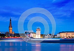 Dusseldorf Skyline and the Rhine, Germany