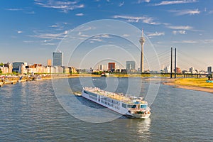 Dusseldorf in a sunny summer day photo