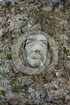 Dust allergy concept