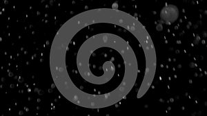 Dust Cloud Isolated Black Background Bubble Bokeh