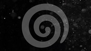 Dust Cloud Isolated Black Background Bubble Bokeh