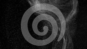 Dust Cloud Isolated Black Background Bubble Bokeh