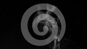 Dust Cloud Isolated Black Background Bubble Bokeh