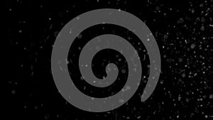 Dust Cloud Isolated Black Background Bubble Bokeh