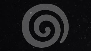 Dust Cloud Isolated Black Background Bubble Bokeh