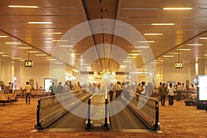 Dust inside New Delhi Airport on May 30, 2014