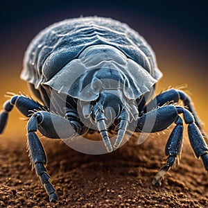 Dust mite close up macro image