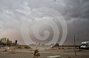 Dust Storm in Alamosa, Colorado photo