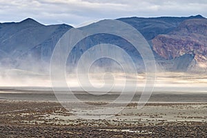 Dust storm arising in northern Nevada photo