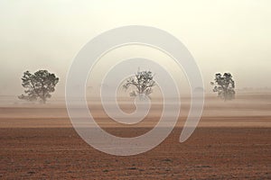 Dust Storm Australian Farm photo