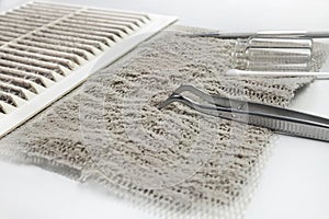 Dust ventilation and samplers for scientific microanalysis