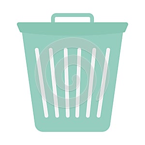 Dustbin flat vector icon which can easily modify or edit