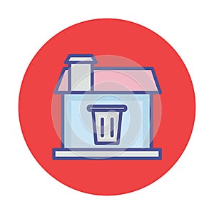 Dustbin Isolated Vector icon which can easily modify or edit