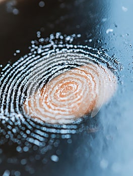 Dusting for Fingerprints on Dark Surface