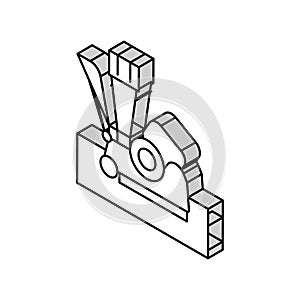 dustless sanding equipment isometric icon vector illustration photo