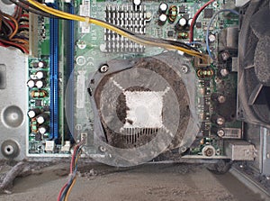 Dusts inside computer CPU