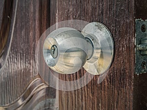 Dusty door knob