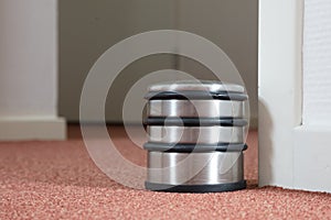 Dusty doorstop in a modern house