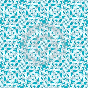 Dusty Miller Flakes Vector Repeating Pattern
