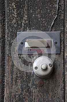 Dusty old doorbell