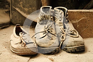 Dusty old shoes