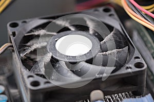 Dusty processor fan