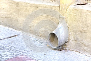 Dusty rainwater drain